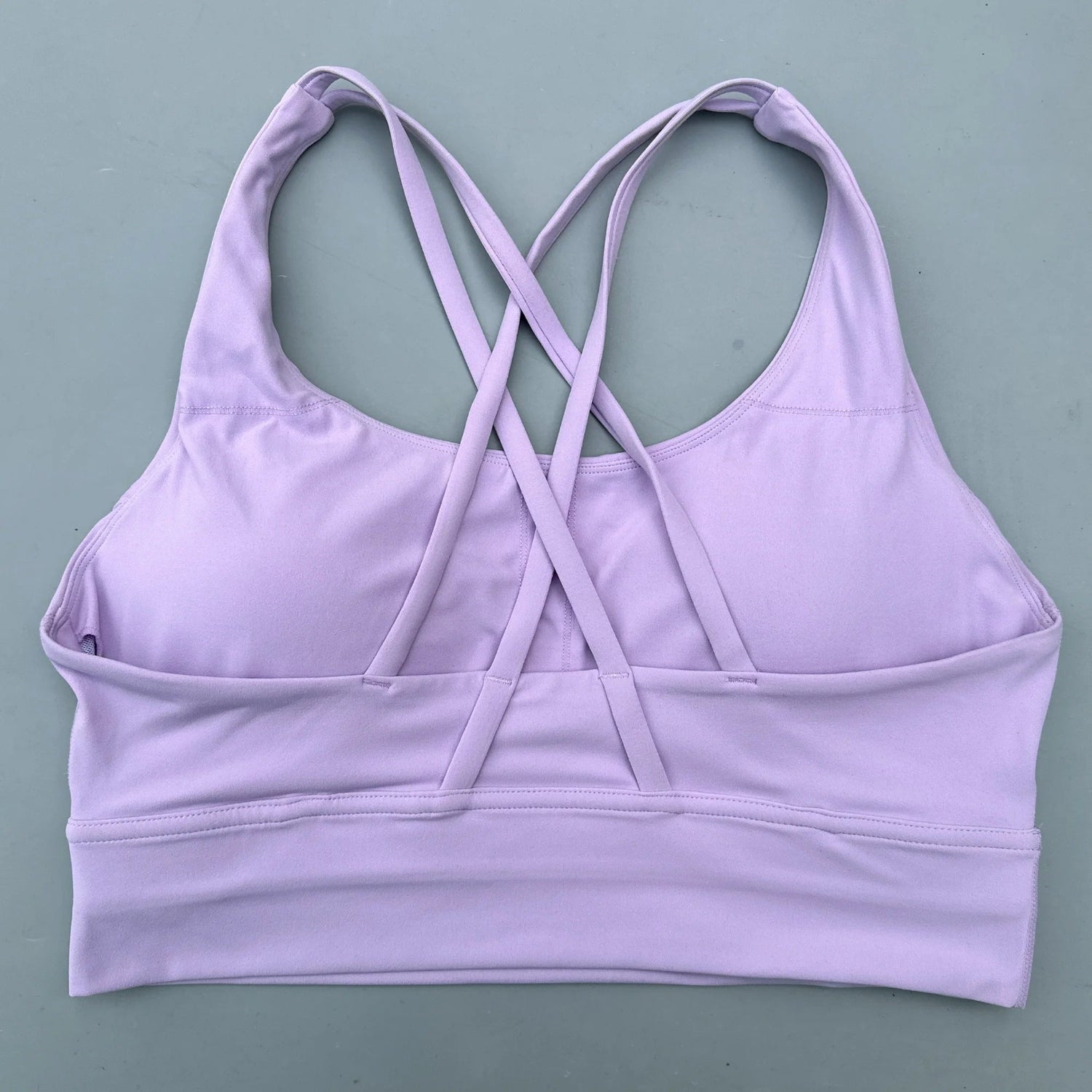 Solid Color Soft Cross Back Women Fitness Bra Tights Yoga Vest High Strength Shockproof Gym Sports Top Push Up With Chest Pad Khamik Shop Online