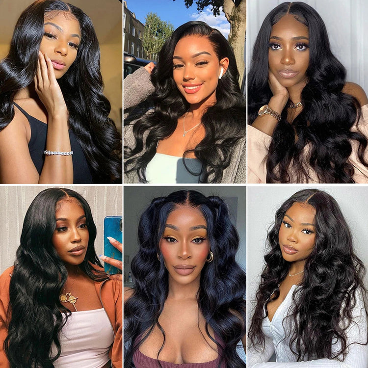 Burmese Hair Body Wave 4x4 Transparent Lace Closure Human Hair Wig 30 Inch 13x4 Lace Front Wig Pre-Plucked With Baby Hair Khamik Shop Online