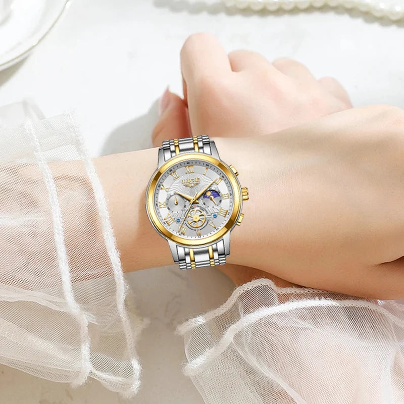 2024  Top Luxury Women Watch Creative Steel Women'S Bracelet Wrist Watches Ladies Fashion Waterproof Female Relogio Feminino