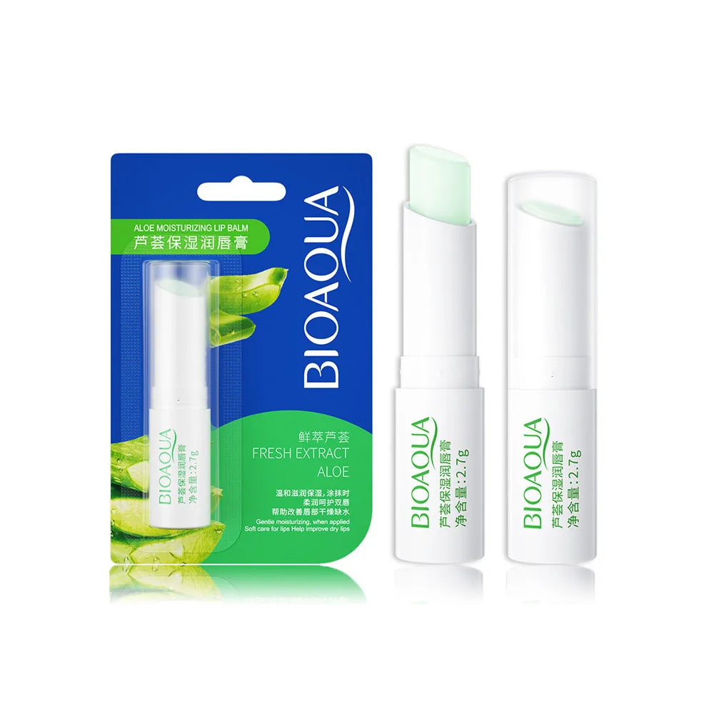 BIOAQUA Natural Fruits Lip Balm Moisturizing Jelly Nourishing Skin Care Lipstick Non-Stick Long-Lasting Lips Care Cosmetics