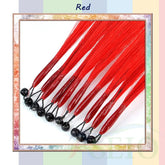 RESIO Color  8D Tip Hair Extensions 100% Real Human Hair Microbeads Extensions Color Purple Blue Pink Gray 18-20inch 0.5g/Strand Khamik Shop Online
