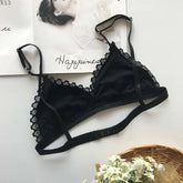 Summer Sexy Lace Tube Top Women Hollow Out Bralette Thin Chest Girl Bras Seamless Transparent Lingerie French Underwear Khamik Shop Online