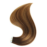 BHF Tape In Hair Extensions Human Hair 20pcs/Pack European Remy Straight Invisible Tape Ins Adhensive 100% Human Hair For Salon Khamik Shop Online