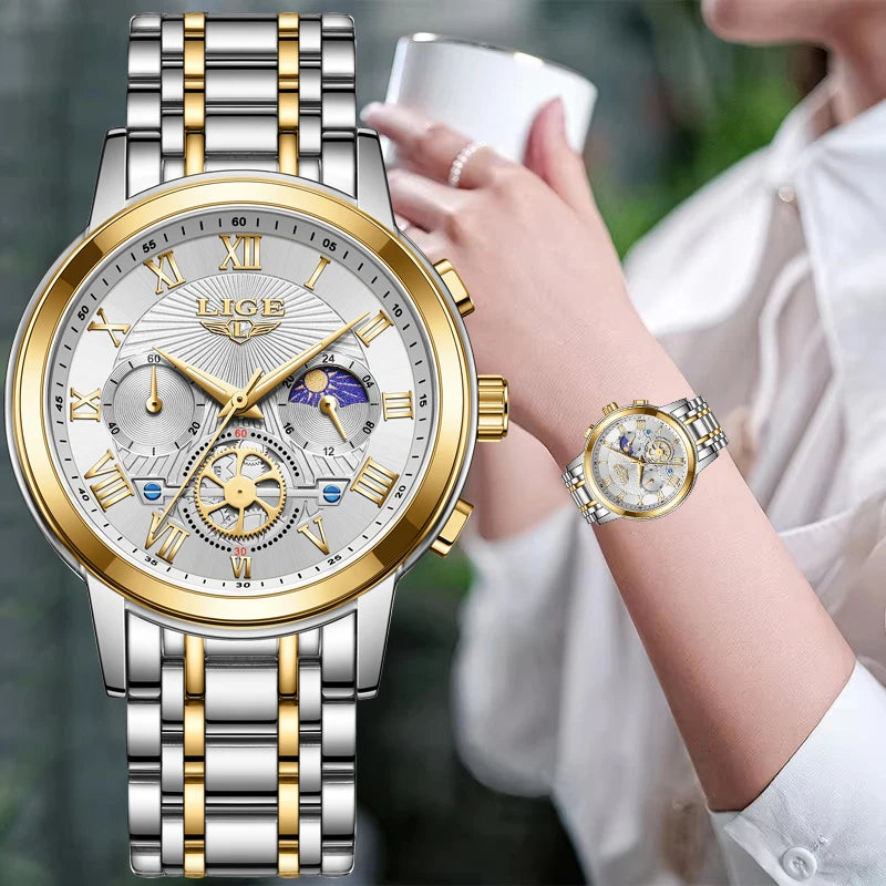 2024  Top Luxury Women Watch Creative Steel Women'S Bracelet Wrist Watches Ladies Fashion Waterproof Female Relogio Feminino