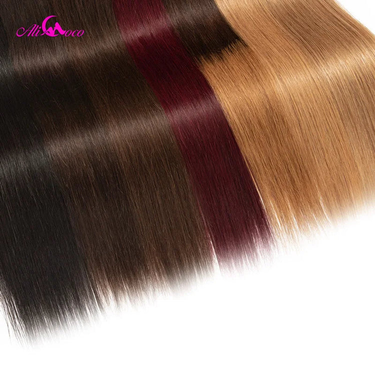 Ali Coco Brazilian Straight Hair 1/3/4 Bundles "8-30" inch  