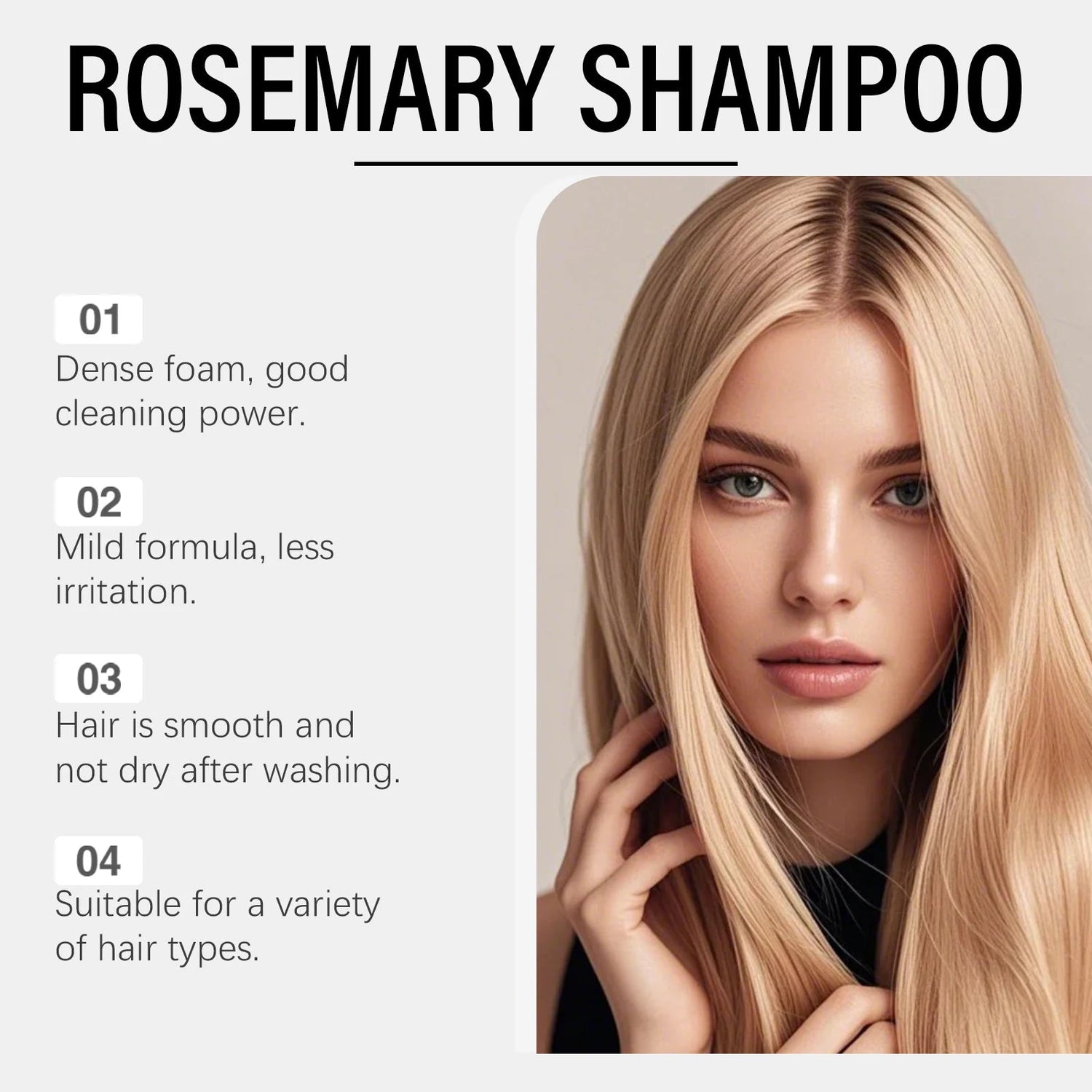 Rosemary Shampoo Set - Gentle and skin-friendly, cleanses scalp and roots, smooths ends, and leaves hair voluminous and silky Khamik Shop Online