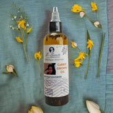 Carrot Hair Growth Oil - 2oz Scalp Stimulator with Herbs, Biotin & Taupe Snowdrop