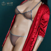 Sexy Women Bra Set Ultra-Thin Invisible Transparent Women&