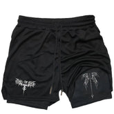 Men Running Shorts 2 in 1 Double-deck Sport Shorts Sportswear Gym Fitness Short Pants Training Jogging Bottom Men&