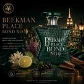 Bond No.9 Beekman Place Eau De Parfum 100ml for Men Long Lasting Luxury Niche Perfume Spray Fresh Citrus Lavender Blackcurrant Jasmine Woody Amber Musk Daily Wear Travel Gift Khamik Shop Online