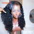 Perruque humaine bouclée frisée Lagos Hairline Burmese avec lace frontal 13x4 sans colle