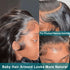 Perruque Body Wave 13x6 en cheveux humains naturels bouclés densité 220% avec lace front pré-épilée noire naturelle