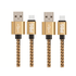 2 Pack 10FT XL Charger Compatible for Iphone Cable Nylon Woven Zebra Fuchsia Electra