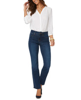 Nydj Marilyn Petite Tummy Control Straight Leg Jeans Amber Chrysippus