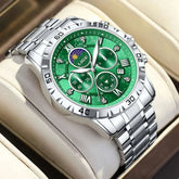 LIGE Top Brand Luxury Quartz Man Watch Casual Sport Waterproof Stainless Luminous Chronograph 24H Moon Phase Watches for Men+Box Khamik Shop Online
