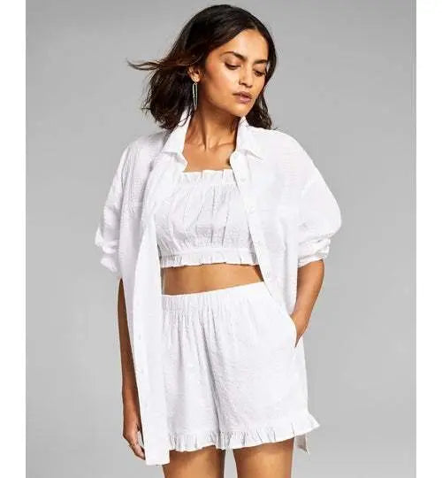 Now This Womens Cotton Oversized Shirt Amber Chrysippus