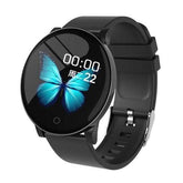 Smart Watch For Android IOS For Women Men Blood Pressure Clock Round Blue Charlie