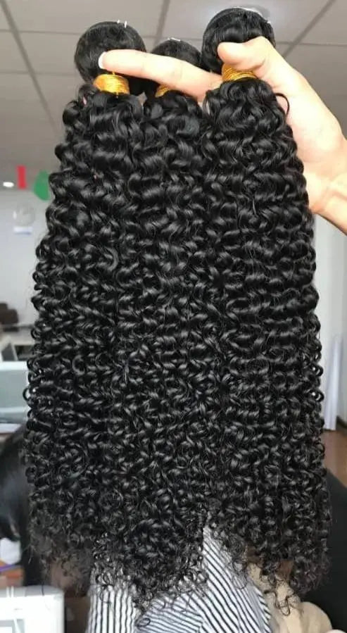 BeuMAX 10A Grade 3/4 Bundles Kinky Curly Brazilian Human Hair Cerise Alfie