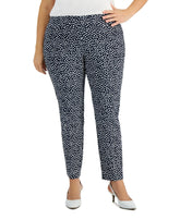 Alfani Plus Size Printed Tummy Control Pants Amber Chrysippus