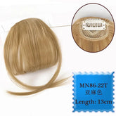 Synthetic Hair Clip In Bangs Brown Colored Invisible Front Fringes Clip in Hair Air Bangs Natural Black Fake Hair Bangs For Girl Khamik Shop Online