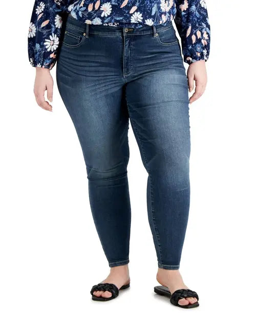 International Concepts Plus Size Essex Super Skinny Jeans Amber Chrysippus