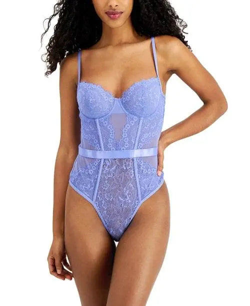 INC International Concepts Womens Lace Cutout Lingerie Bodysuit Amber Chrysippus