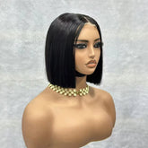 Brazilian HD Transparent 2x4 Bone Straight Short Bob Human Hair Wigs Straight Lace Front Wigs Bob Wig For Women Khamik Shop Online