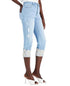 INC International Concepts Petite Distressed Laced Cuff Cropped Denim Amber Chrysippus