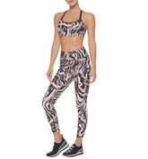 DKNY Sport Womens Marble Print Sports Bra Amber Chrysippus