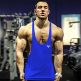2022 New Fashion Men Gym Tank Top Fitness Y Back Clothing Summer Men&