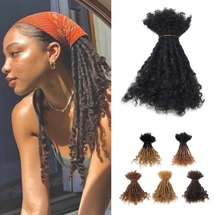 Extensions dreadlocks brésiliennes 20 Strs/Pack 6-30 pouces cheveux Remy naturel pour débutants
