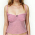Milanblocks Y2K 90s Coquette Style Cami Top Soft Breathable Lingerie Salmon Misty