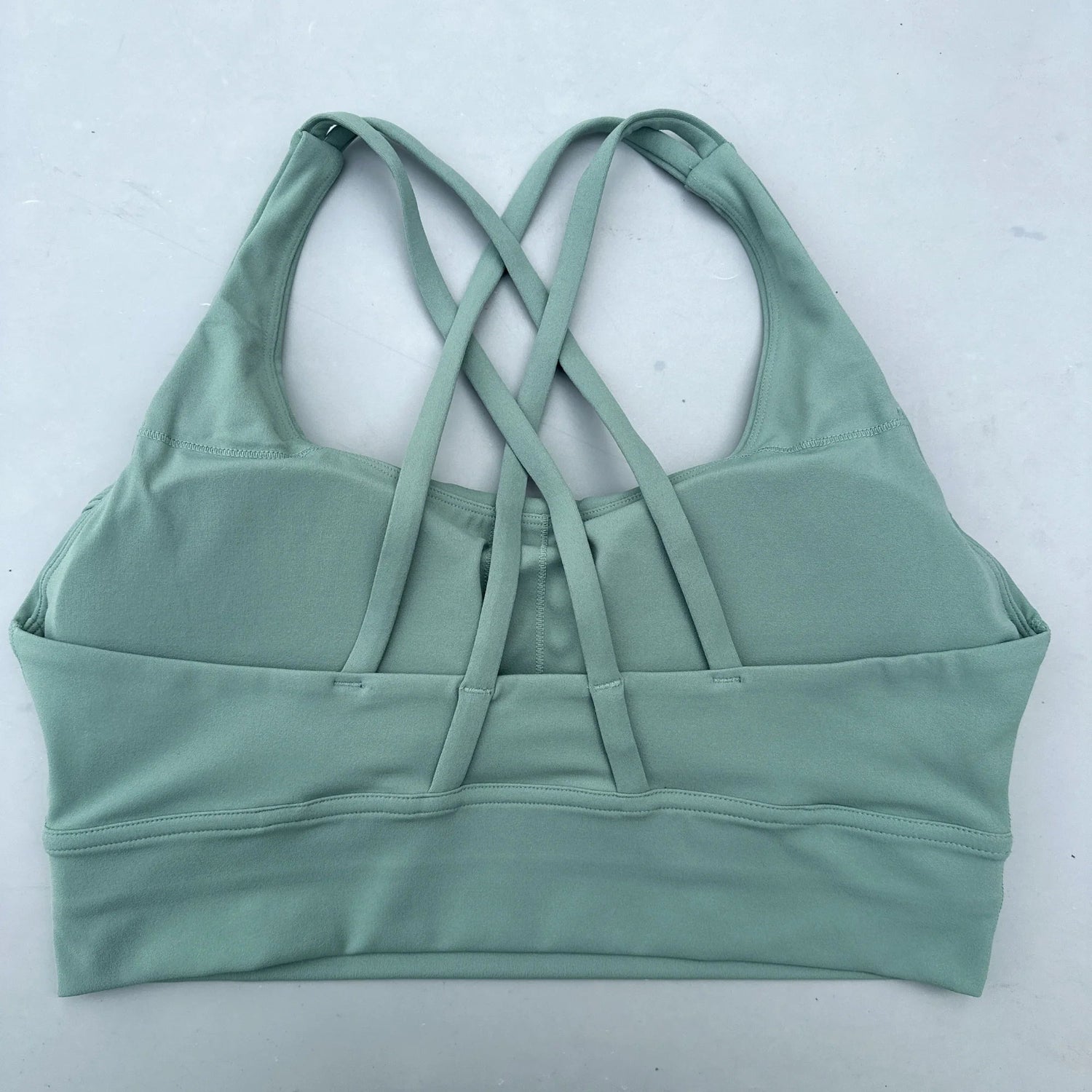 Solid Color Soft Cross Back Women Fitness Bra Tights Yoga Vest High Strength Shockproof Gym Sports Top Push Up With Chest Pad Khamik Shop Online