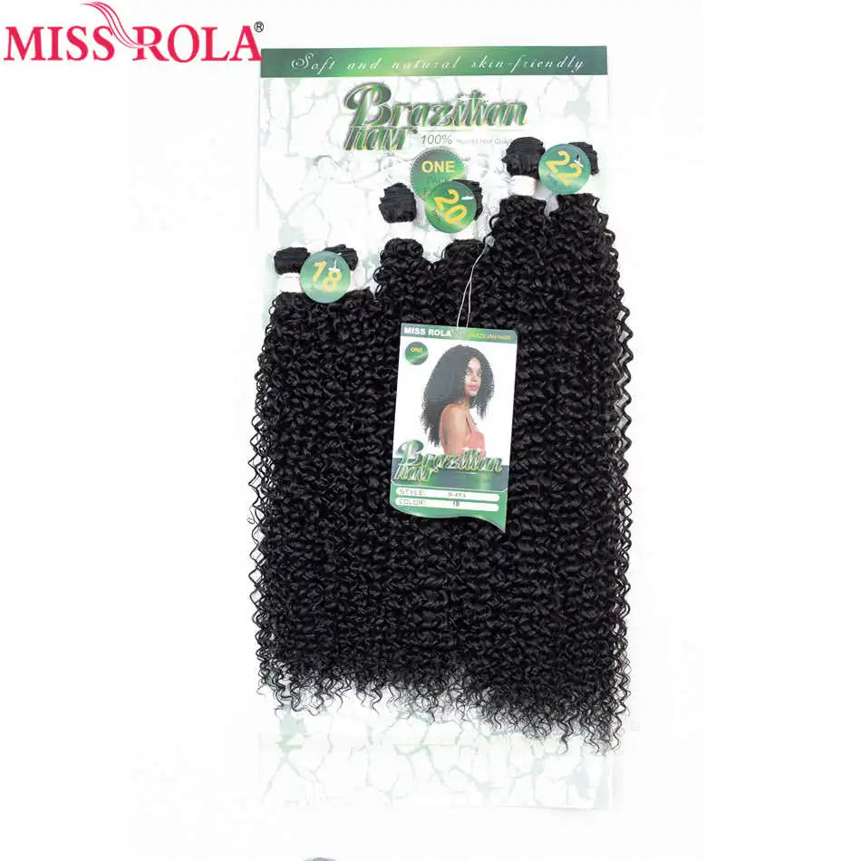 Miss Rola Ombre Hair Bundles Synthetic Kinky Curly Hair Extensions Sew In Hair Weaves 18-22 inch 6pcs/Pack 200g Hair Wefts Khamik Shop Online