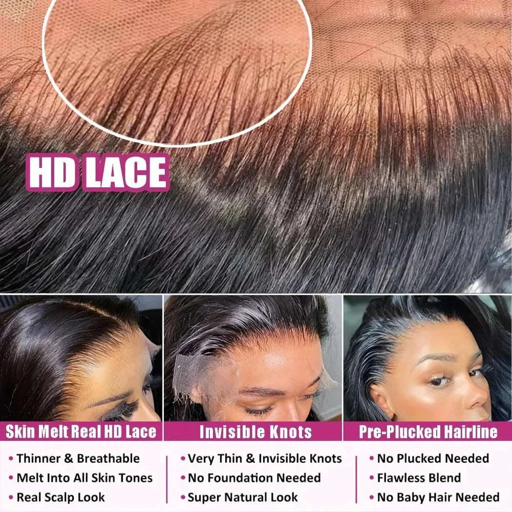 Body Wave 13x6 Lace Front Wigs Natural Human Hair Wig Curly Lace Frontal Wigs Pre Plucked Brazilian Hair For Women 220 Density Khamik Shop Online