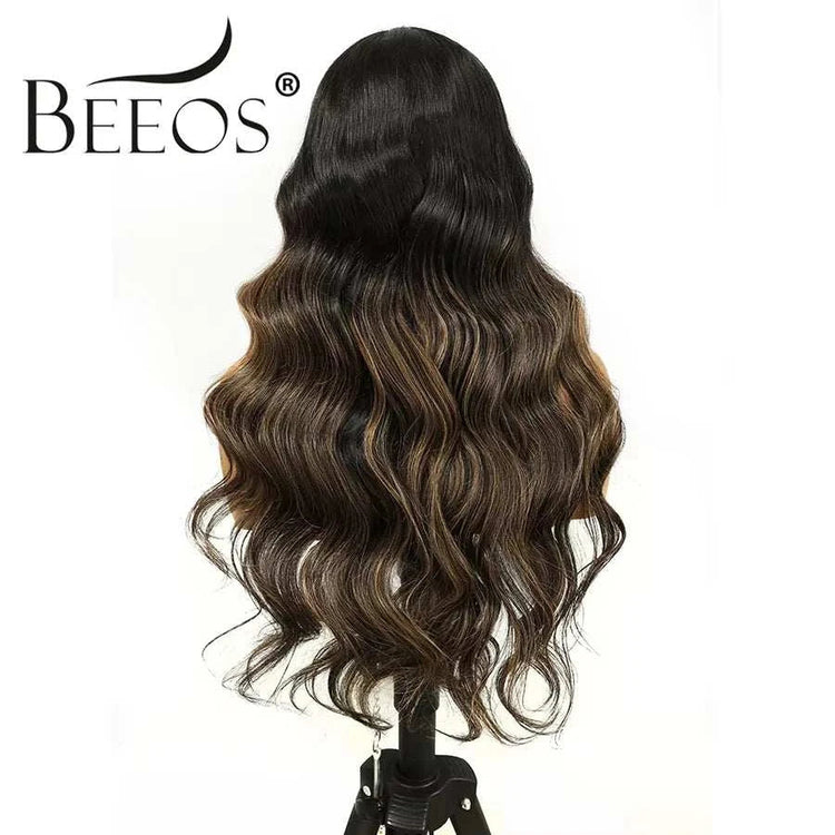 13x6 Transparent HD Lace Frontal Wigs Highlight Wig Human Hair HD Lace Wigs Quick Weave Wigs Deep Part Brazilian Hair For Women Khamik Shop Online
