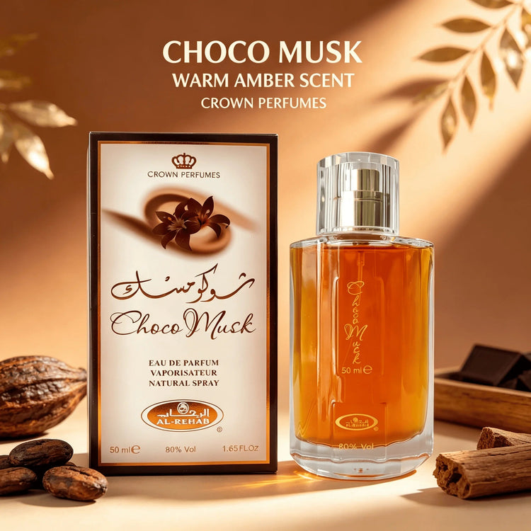 Choco Musk Men’s Cologne-Rich Chocolate & Musk Eau De Toilette,Long-Lasting Scent Perfume for Men Elegant Bottle 1.65 Fl Oz Fragrance for Refined Occasions Khamik Shop Online