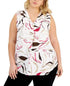 Alfani Plus Size Sleeveless Printed Top Amber Chrysippus