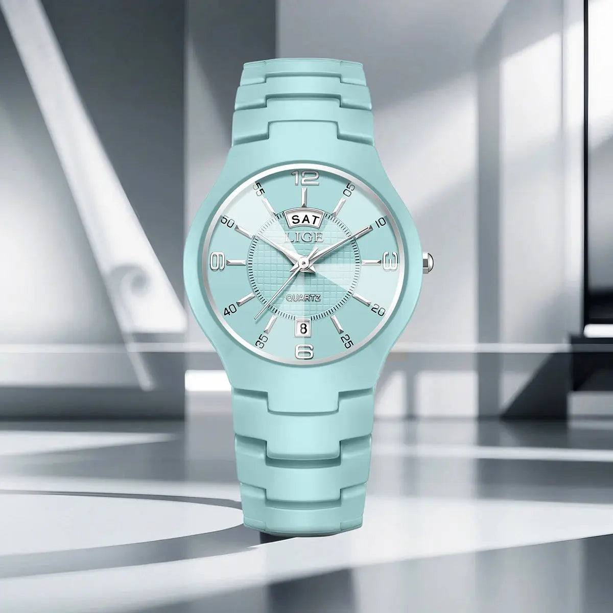 LIGE Luxury Elegant Quartz Women Watches Fashion Ceramics Small Dial Ladies Watch Date Week Display Woman Wristwatch Reloj Mujer Khamik Shop Online