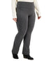 Plus Size High Rise Pull-On Bootcut Leggings Amber Chrysippus