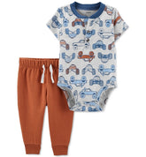 Carters Baby Boys 2 Piece Bodysuit Pants Set Amber Chrysippus