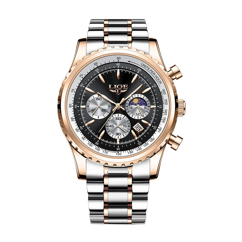 2025  Top Brand Luxury New Men Watch Quartz Man Watches Waterproof Luminous Watch for Men Date Chronograph Sport Wristwatch
