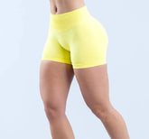No Logos Shorts | 4.5" leggings Low Ribbed Rise Cycling Women Yoga Workout Clothes Gym Scrunch Bum Seam Seamless Fitness Tights Khamik Shop Online