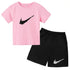Summer Brand White T-shirt+Shorts Two-piece Set Kids New Clothing Fashion Letter Boy Girl3-13Yrs Sports Short-sleeved Casual Set Khamik Shop Online