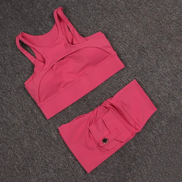Fitness Shorts Yoga Sets Women&