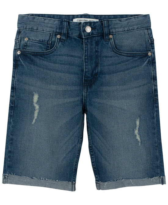 Calvin Klein Big Boys Fashion Denim Shorts Amber Chrysippus