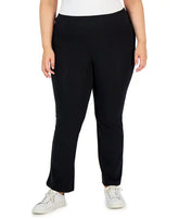 Plus Size High Rise Pull-On Bootcut Leggings Amber Chrysippus