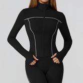 Yoga Clothes Women Sport Jacket Running Long Sleeve Shirt Sports Jackets Top Workout Coat Gym Training Clothing Workout Yoga Top Khamik Shop Online