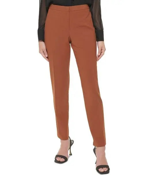 Calvin Klein Womens Lux Highline Pants Amber Chrysippus