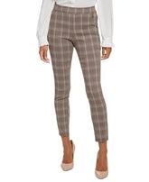 Tommy Hilfiger Pull On Skinny Leg Plaid Pant Amber Chrysippus